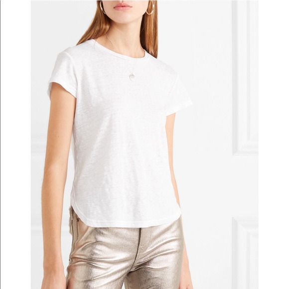 NWT Frame Denim White Short Sleeve Tee Shirt S - Picture 6 of 6